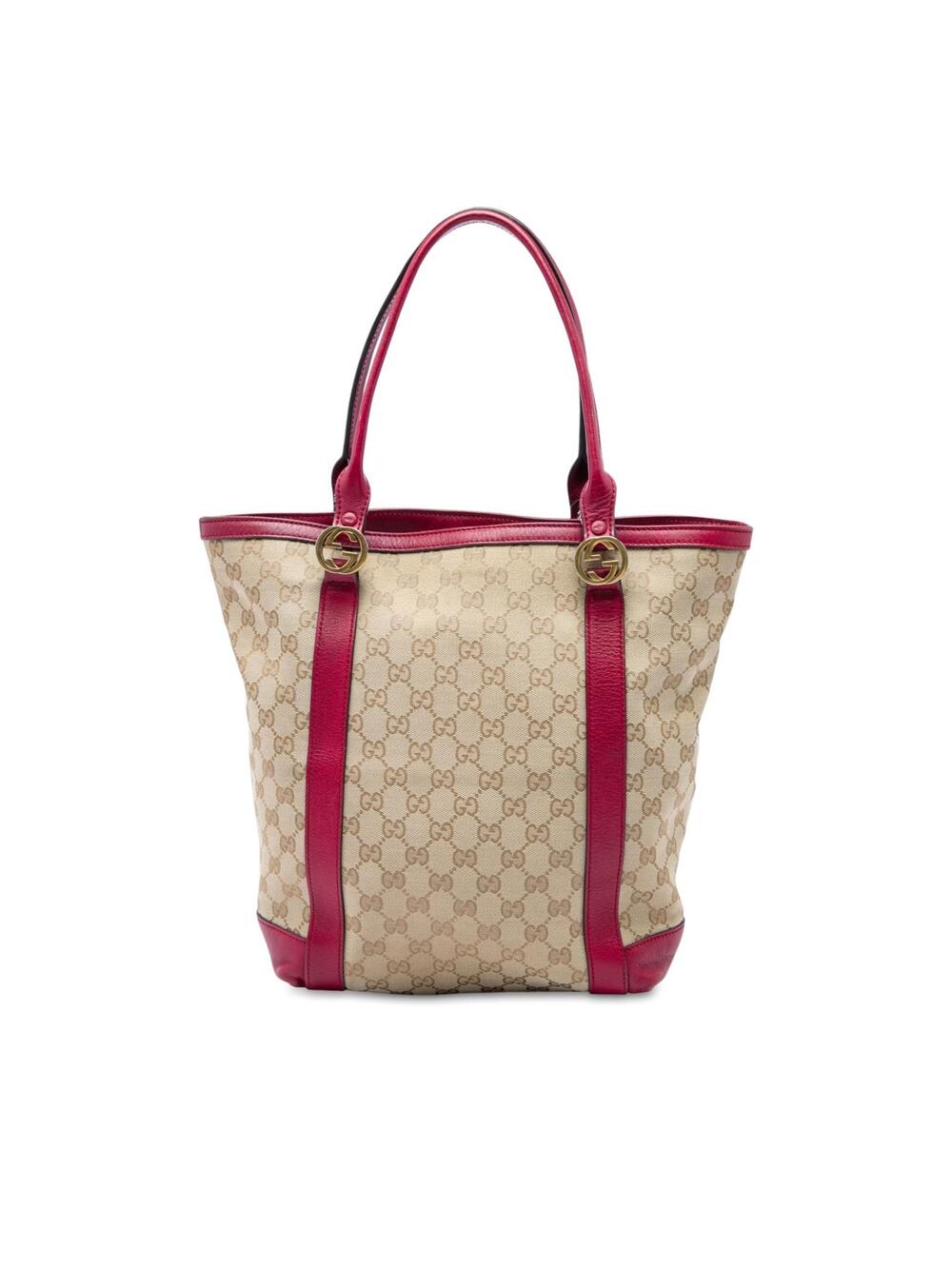 Gucci Gg Canvas Twins Tote Pre-Loved #362211G54B